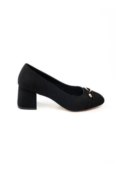 MİSS PARK MODA 1212 Black Heeled Casual Women's Shoes