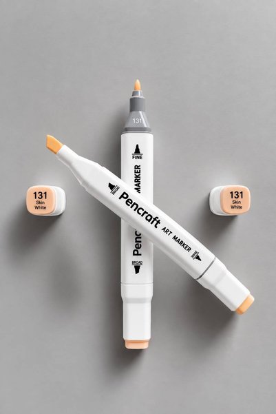 pencraft Art Marker Çift Uçlu Çizim Boyama Kalemi 131 Skin White Açık Ten Rengi 1 Adet