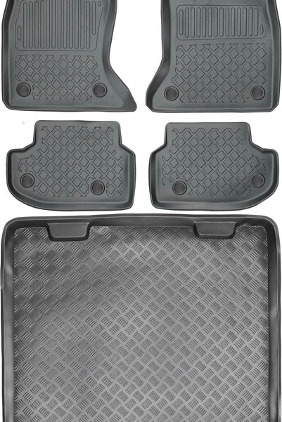Max-Dywanik BMW 5 F11 Touring din 2013-2017 SET - covorașe auto + covoraș por...
