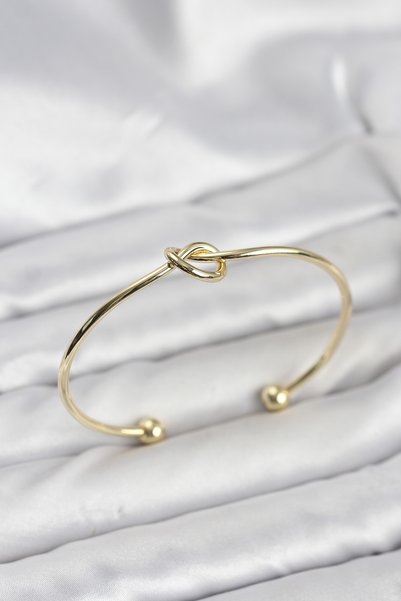 BlackCraft Knot Model Brass Gold Color Women's Bracelet