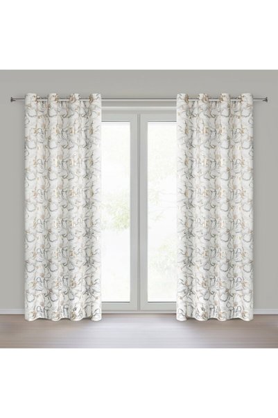 Eurofirany Draperie, Eurofirany, Lisa, alba, 140x250 cm, catifea velur, cu im...