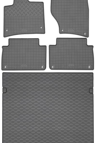 Max-Dywanik Audi Q7 I SUV din 03.2006-05.2015 SET - covorașe auto din cauciuc...