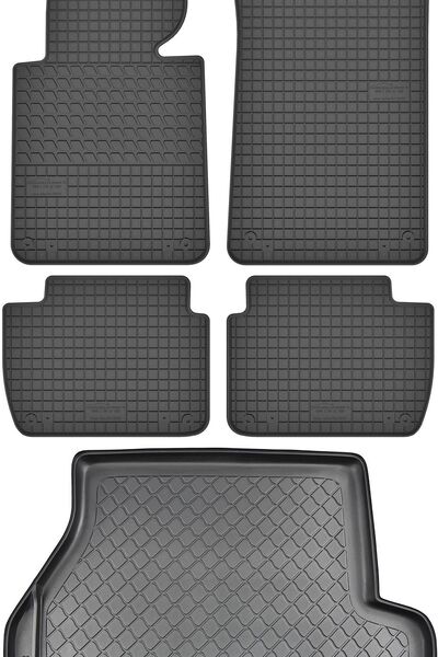 Max-Dywanik BMW 3 E46 Touring din 1998-2005, SET - covorașe auto din cauciuc ...