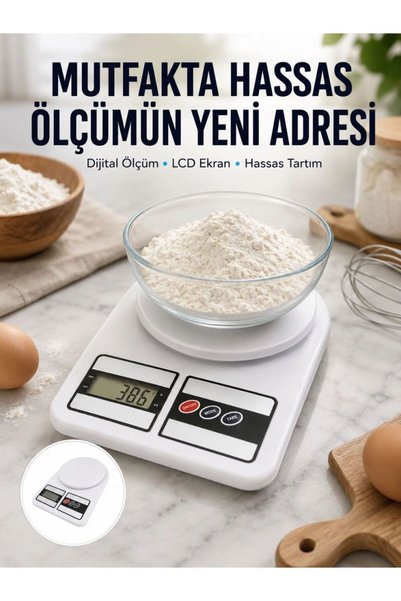 markentegra 10 Kg Kapasiteli Lcd Ekranlı Dijital Mutfak Tartıs Yeni Nesil