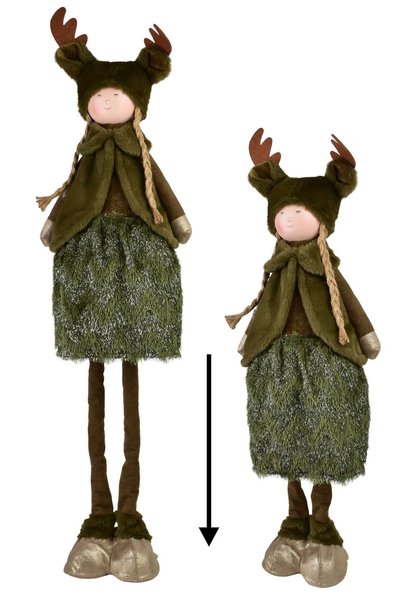 MONDEX SANTA LILA Figurină de pluș Fată 22x19x67/103cm telescopică