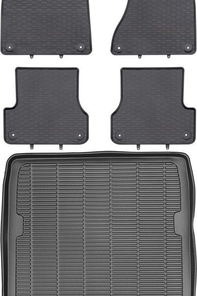 Max-Dywanik Audi A6 C7 Sedan din 2011-2018 SET - covorașe auto din cauciuc + ...