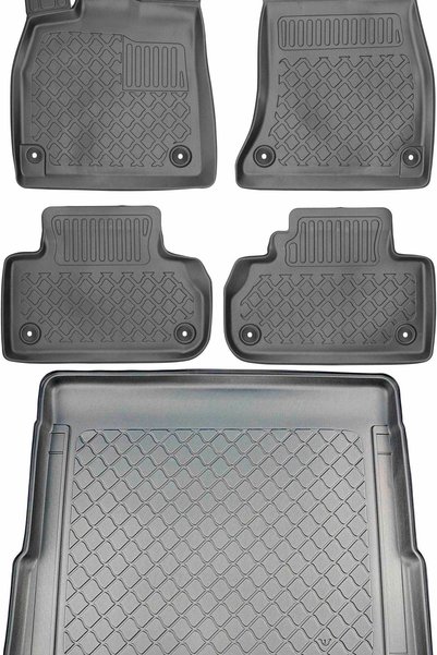 Max-Dywanik Audi Q5 II SUV din 01.2017 SET - covorașe auto + covoraș portbagaj