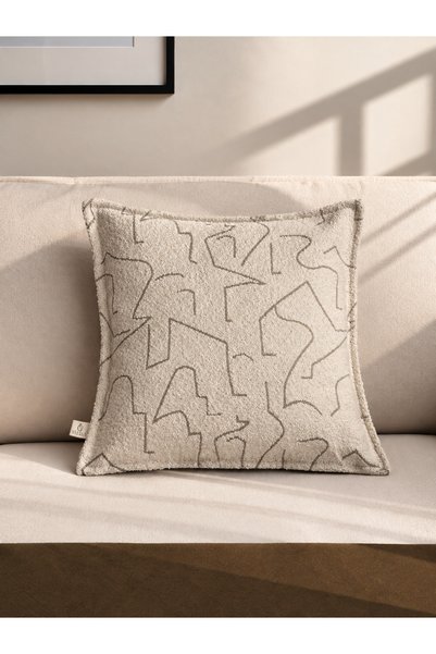 needle home textile .decoration Arcos Cream Cushion Cover (45X45)
