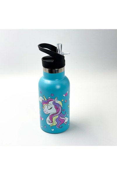Pandaboo Παιδικό Θερμός 350ml – Με 8 Σχέδια |   Ανθεκτικό & Ασφαλές - Μονόκερος