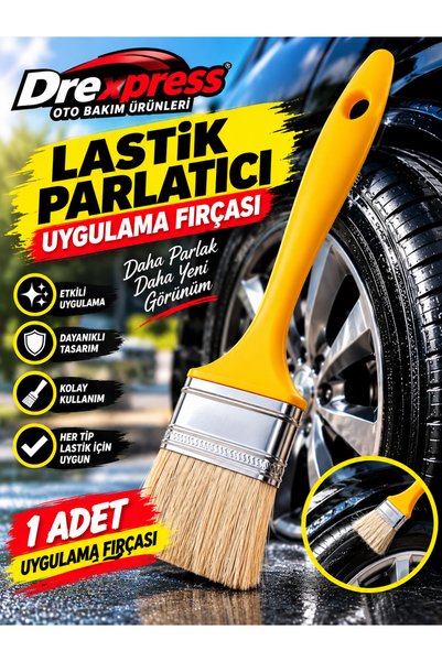 Drexpress Lastik Parlatıcı Jel Uygulama Fırçası Parlatıcı Jöle Uygulama Fırça...