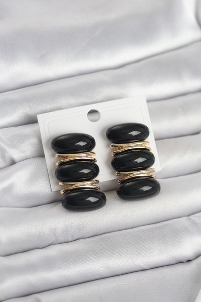 BlackCraft Black Vintage Model Gold Color Women's Earrings