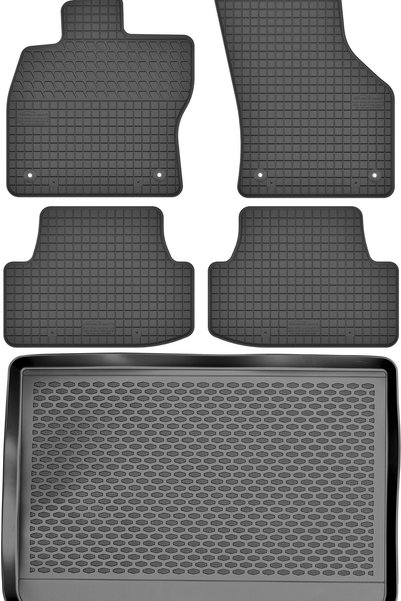 Max-Dywanik Audi Q2 Crossover din 2017 SET - covorașe auto din cauciuc + covo...