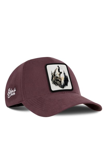 BlackBörk Six Brown Baseball Caps with Wolf Logo