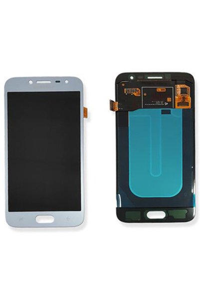 Samsung Γνήσια Οθόνη LCD με Μηχανισμό Αφής Galaxy J2 Pro SM-J250F, Ασημομπλέ ...