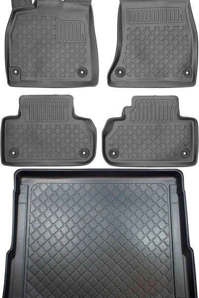 Max-Dywanik Audi Q5 II SUV din 01.2017 SET - covorașe auto + covoraș portbagaj