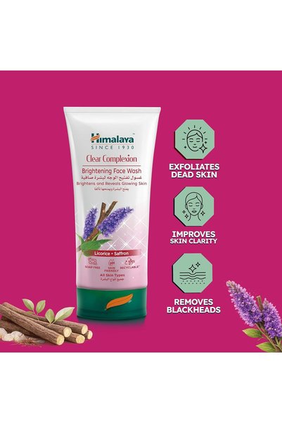 Himalaya Clear Complexion Brightening Face Wash Is a Soap-Free, Daily-Use Face Wash gives you clear Complexion 2×50ml