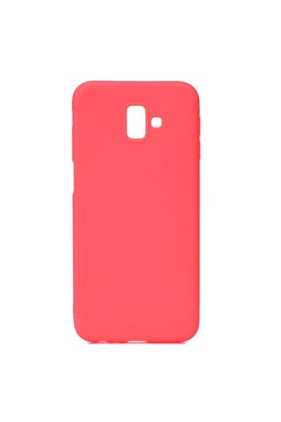 OEM Ματ Θήκη Σιλικόνης TPU για Samsung Galaxy J6 Plus J610F / J6 Prime, Κόκκινη