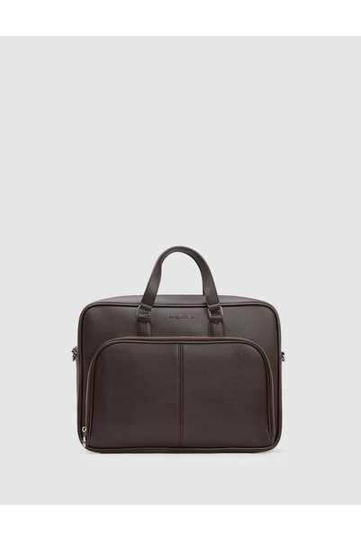 Pierre Cardin Brown Briefcase 50337154-Vr029