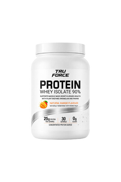 TRUFORCE PROTEINĂ ISOLATĂ DE ZAHĂRĂNĂ DE LAPTE 90% - MANGO flacon x 891 g pul...