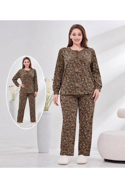 bbs fashion بجامة نسائي شتوي جامبو