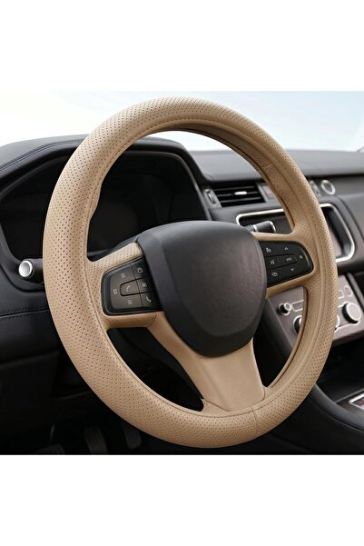 AutoFamily AUTO FAMILY Steering Wheel Cover PU Leather, 15 Inch(37-38cm), Ant...