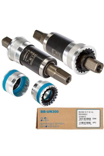 Shimano Monobloc pedalier 68/122.5MM PACK BB-UN300 BSA SQUARE