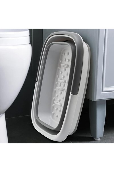 TRASSLE Foot Bath Collapsible Foot Bath Foot Soak Tub with Handle Foot Spa Bath 15L/4 Gallons Massag
