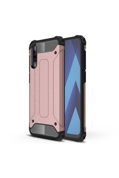 OEM Υβριδική Θήκη Tough Armor TPU/Πλαστικό για Samsung Galaxy A70 - Ροζ Χρυσό
