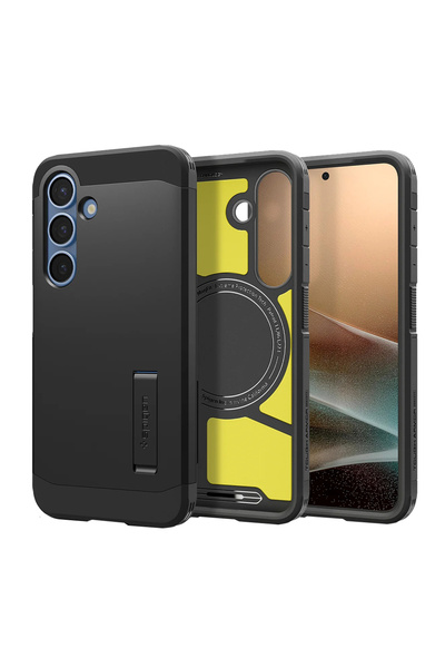 Spigen Husa premium pentru Samsung Galaxy S25 - Tough Armor MagSafe - Negru