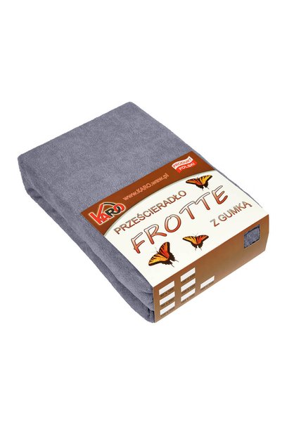 Karo Cearceaf de pat cu elastic Karo, bumbac, gri, 70x140cm