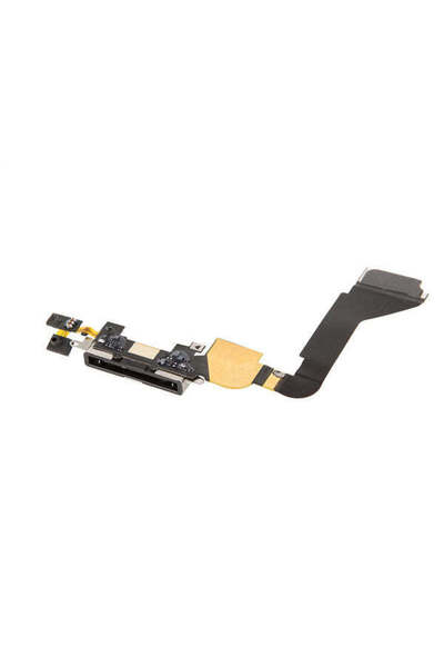OEM Υποδοχή Φόρτισης + Μικρόφωνο Γνήσιο iPhone 4s, Μαύρο - μαύρο