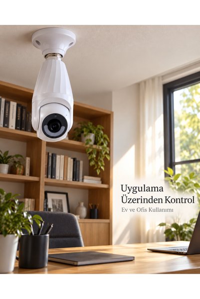 AKILLI Lamba Duyuna Takılan Canlı İzleme ve Video Kayıt Özellikli IP Kamera