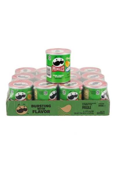 Pringles علبة رقائق البصل 12*40 جرام من جزيرة راجوا