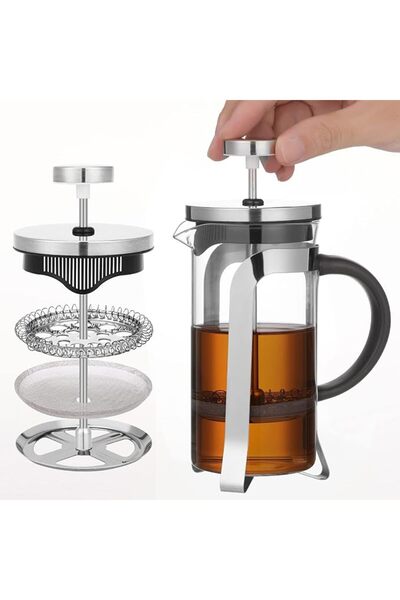 GENERAL Yila Joy French Press Coffee and Tea Maker - 12 oz Coffee Maker, Clas...