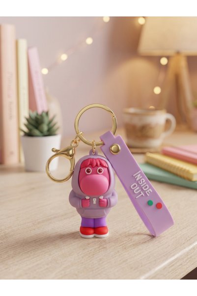 Dörtel Tedarik Reversed Face Themed 3D Figure Keychain – Silicone Character K...