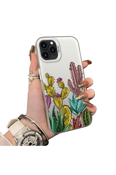 ucuc حافظة هاتف بنمط الصبار متوافقة مع iPhone 11 Pro Max، مصنوعة من الأكريليك...