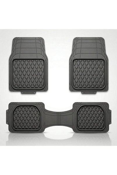 AutoFamily Auto Family 73 * 50cm 3 Pcs Set Car Floor Mats, All Weather Rubber...