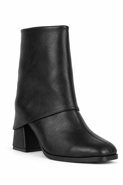 stato Nerola Women's Heeled Boots with Blunt Toe and Zipper