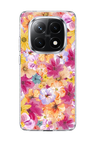 lelia حافظة هاتف شفافة متوافقة مع Redmi Note 14 Pro Plus 5G مطبوعة برسومات زه...