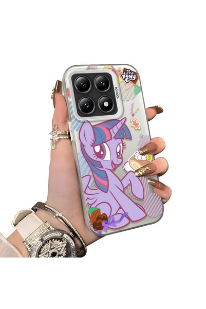 ucuc Xiaomi Mi 14t Compatible Acrylic Hard Back Panel Silicone Edged Twilight...