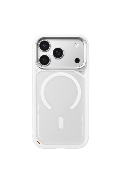BLUEO Θήκη για iPhone 17/18 Pro Max Ματ με Θερμοαπορροφητική Βάση MagSafe, Λευκή