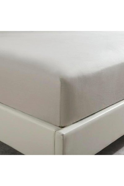 Nitki Cearceaf cu elastic, 140x200+30cm, taupe, bumbac satinat