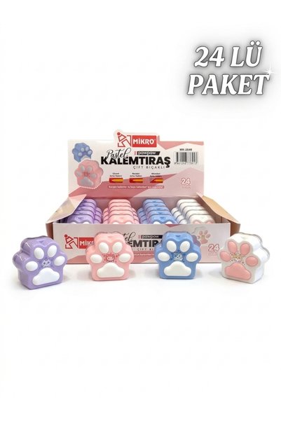 PATİ PAW PAW ÇİFTLİ HAZNELİ KALEMTRAŞ 24 LÜ PAKET