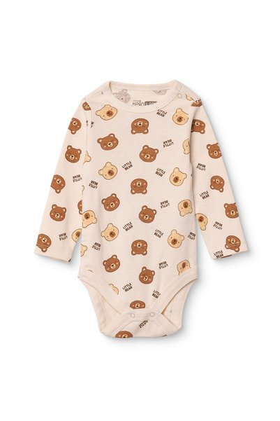 ebebek Hello Baby HelloBaby Erkek Bebek Body Hayvan Baskılı Çıtçıtlı Yaka Çıt...