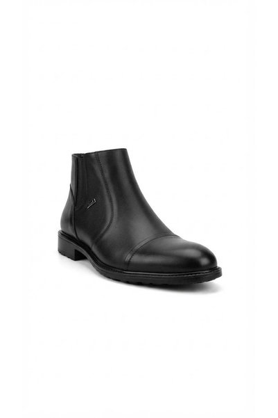 Ustalar Ayakkabı Çanta Black Men's Genuine Leather Boots 020.3580-46