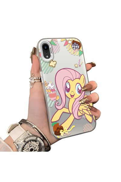 ucuc حافظة هاتف بنمط Fluttershy متوافقة مع iPhone XR مع لوحة خلفية صلبة من ال...