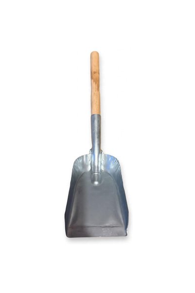 OEM Făraș mic din tablă zincată cu mâner din lemn, lopățică metalică pentru c...