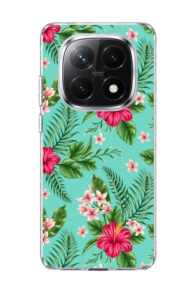 lelia حافظة هاتف شفافة متوافقة مع Redmi Note 14 Pro Plus 5G مطبوعة بزهور استو...