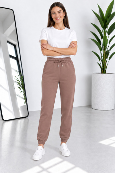 by fiyaka fashion Premium Quality Comfortable Fit 3-Ply Cotton Tracking Pants with Elastic Waistband