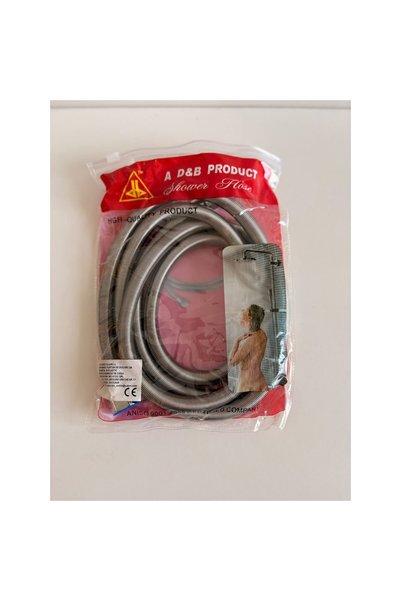 OEM Furtun flexibil de duș D&B, 1,5 m, finisaj metalic, Furtun de duș